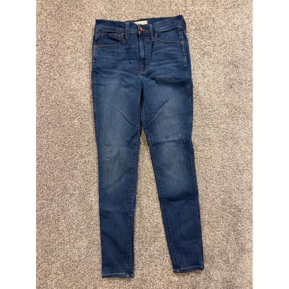 Madewell Jeans Womens 27T Blue 10" Roadtripper Skinny High Rise Denim Tall